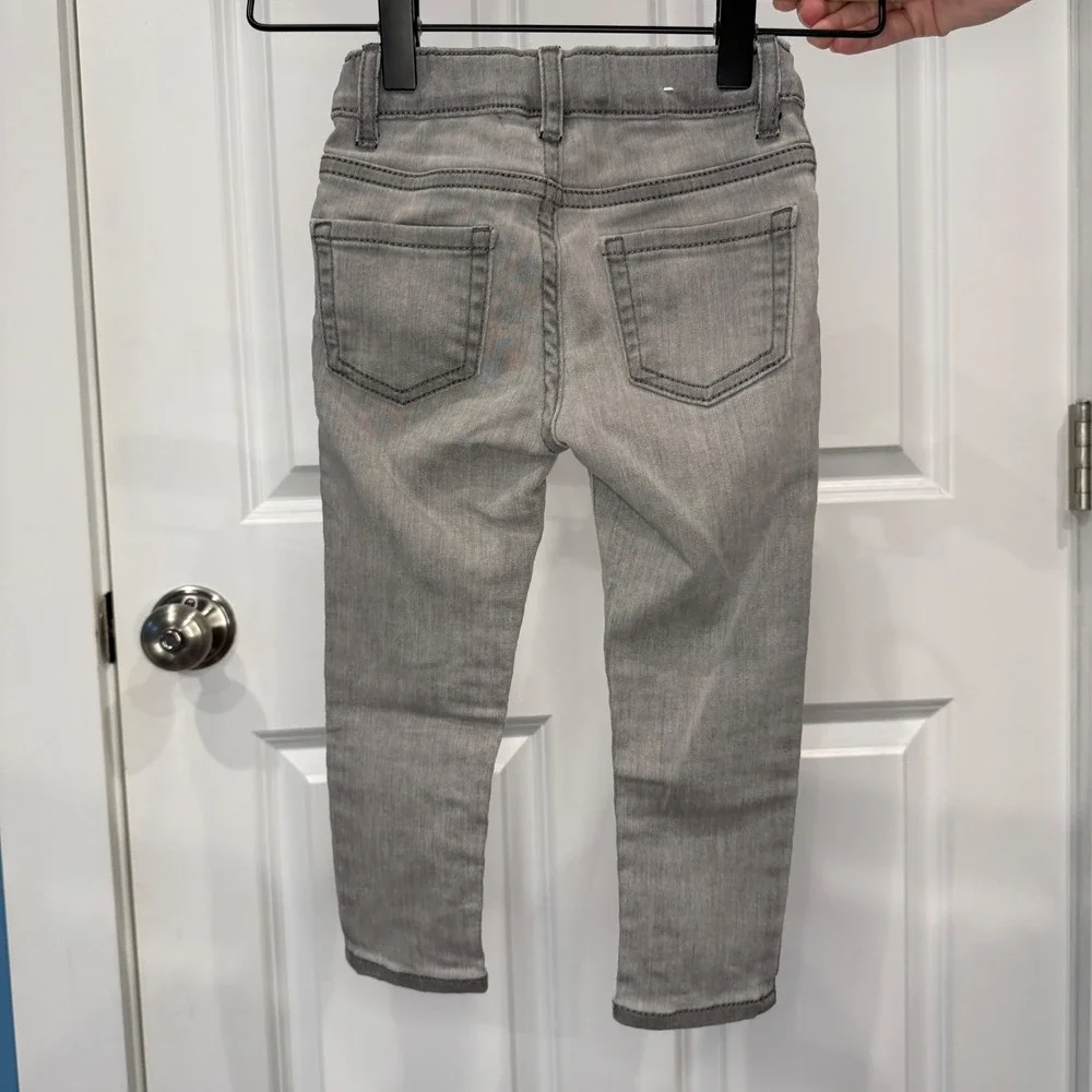 The‎ Childrens Place Girls Gray Skinny Denim Jeggings Jeans Size 3T Adjustable